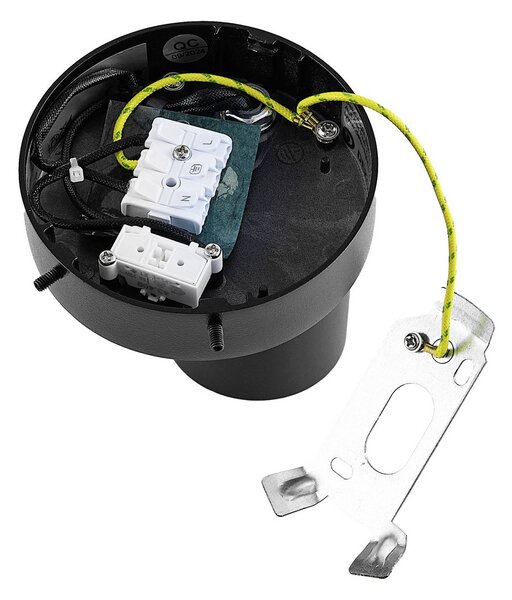Deko-Light CAN TILT fali spotlámpa, fekete, Ø 10 cm, fém GU10 kapcsoló, Fekete, Nappali / Étkező, Alumínium