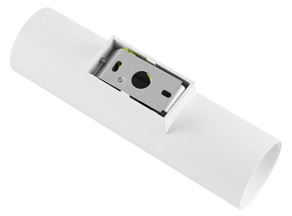 Deko-Light CAN fali világítás, fehér, 2 izzós, magasság 22 cm, fém, GU10, dimmelhető, Fehér / opál, Nappali / Étkező, Alumínium
