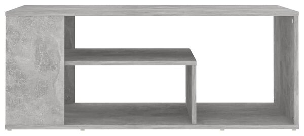 Betonszürke szerelt fa dohányzóasztal 100 x 50 x 40 cm
