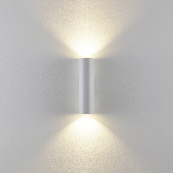 Deko-Light CAN fali világítás, fehér, 2 izzós, magasság 22 cm, fém, GU10, dimmelhető, Fehér / opál, Nappali / Étkező, Alumínium