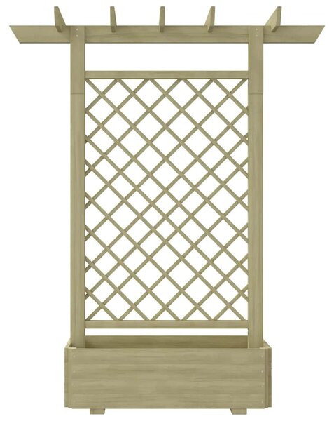 Fa virágtartó pergola 162 x 56 x 204 cm