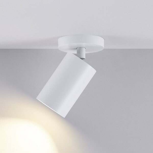 Deko-Light CAN TILT mennyezeti spotlámpa, fehér, Ø 8 cm, 1 izzó, fém, GU10, dimmelhető, Fehér / opál, Nappali / Étkező, Alumínium