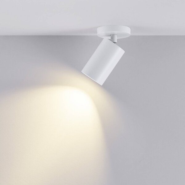 Deko-Light CAN TILT mennyezeti spotlámpa, fehér, Ø 8 cm, 1 izzó, fém, GU10, dimmelhető, Fehér / opál, Nappali / Étkező, Alumínium