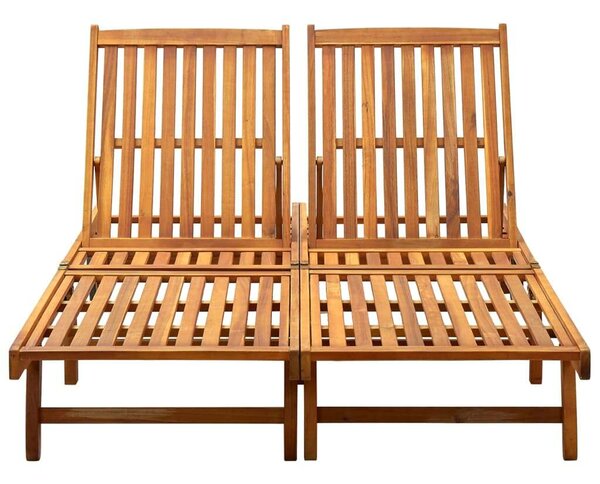 VidaXL Két Személyes Akácfa Napozóágy - 199cm