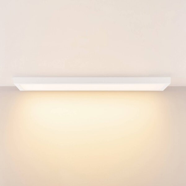 Deko-Light LED panel PRO OFFICE SANO, 123 x 33 cm, dimmelhető, fehér fém CCT, dimmelhető, Fehér / opál, Dolgozószoba / Iroda, Alumínium