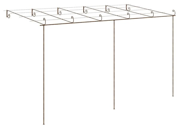 Antik barna vas kerti pergola 6 x 3 x 2,5 m