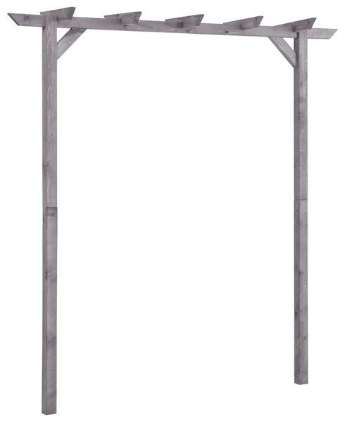 Szürke impregnált fenyőfa kerti pergola 200 x 40 x 205 cm