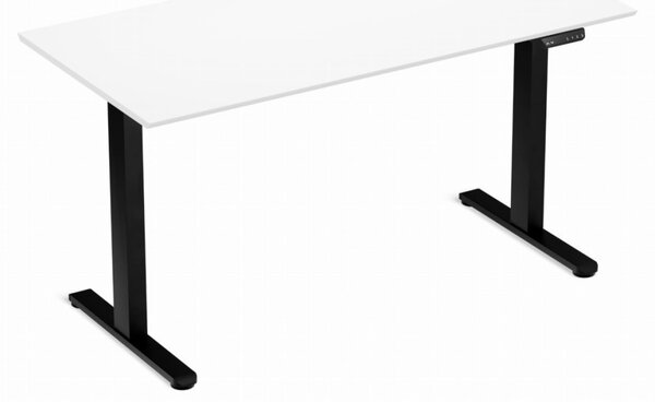 Elektromosan állítható magasságú íróasztal 138x67cm fehér/fekete | LVN System Control Flex+