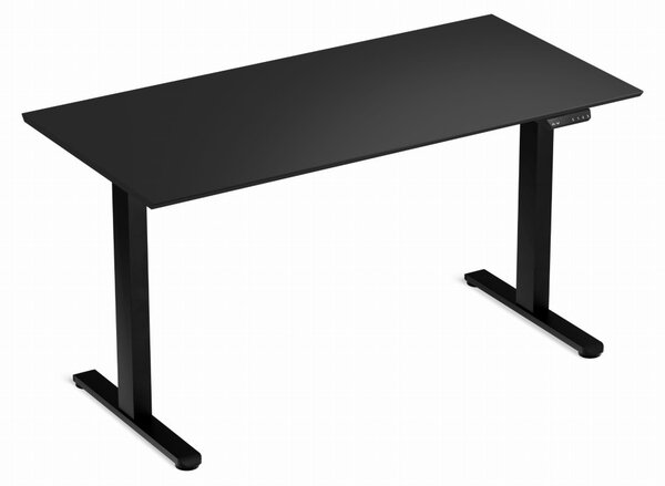 Elektromosan állítható magasságú íróasztal 138x67cm fekete / fekete | LVN System Control Flex+