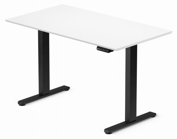 Elektromosan állítható magasságú íróasztal 120x67cm fehér / fekete | LVN System Control Flex+