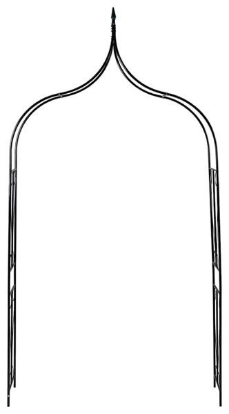 Sötétzöld vas kerti boltív 142 x 37 x 275 cm
