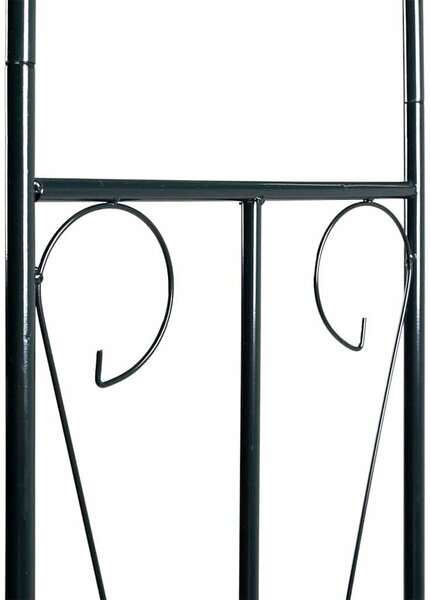 Sötétzöld vas kerti boltív 142 x 37 x 275 cm