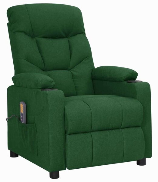 Relax Masszázsfotel - Sötétzöld Szövet
