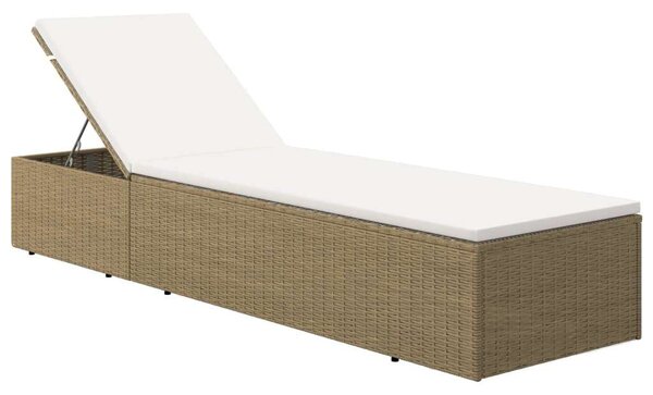 VidaXL Napozóágy - Polyrattan - 198cm