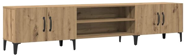 Kézműves tölgy színű szerelt fa TV-szekrény 180 x 31,5 x 40 cm