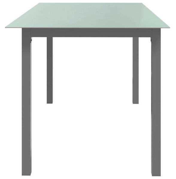 GardenLine - Alumínium Üveglapú Kerti Asztal - 150x90x74 cm