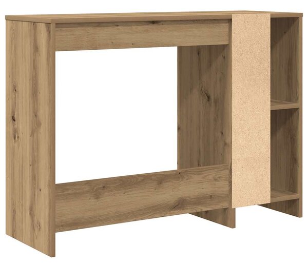 Kézműves tölgy színű szerelt fa íróasztal 102,5 x 35 x 75 cm