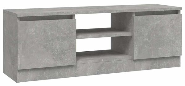 Betonszürke TV-szekrény ajtóval 102 x 30 x 36 cm