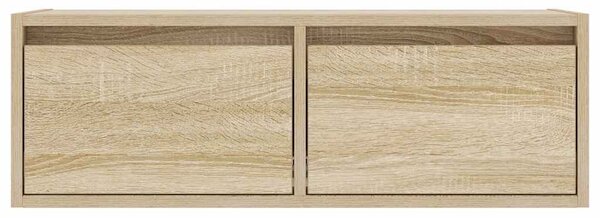 TV szekrény LED világítással sonoma tölgyfa 75x35,5x25 cm