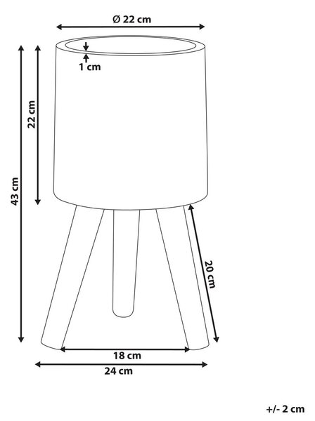 Magasított virágállvány JANINA 24 cm Törtfehér