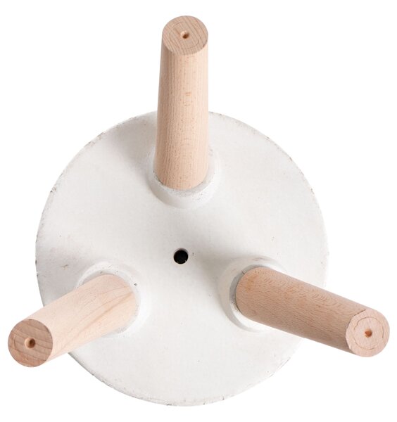 Magasított virágállvány JANINA 24 cm Törtfehér