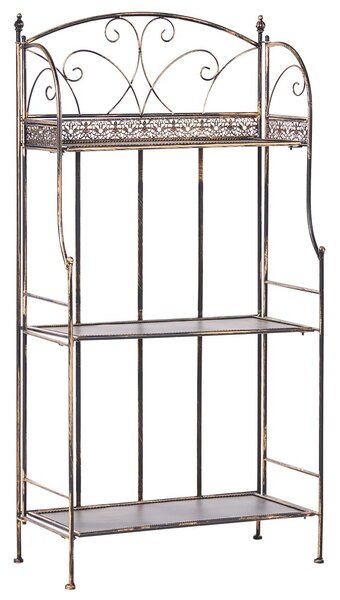 Polcrendszer VILLADOSE Fém 117 cm 60 cm Fekete
