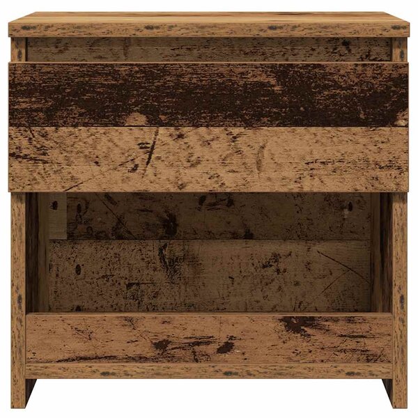 2 db antik fa forgácslap éjjeliszekrény 40 x 30 x 39 cm