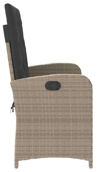 VidaXL Kertbútor - Dönthető Polyrattan Pad - 105x59 cm
