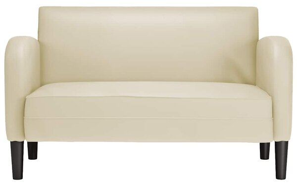 Krém műbőr loveseat kanapé 110 cm