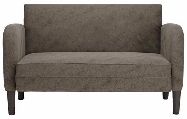 Sötétszürke műbőr Loveseat kanapé 110 cm