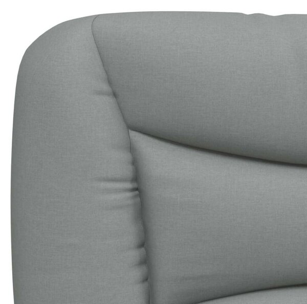 VidaXL világosszürke szövet fejtámla párna 200 cm