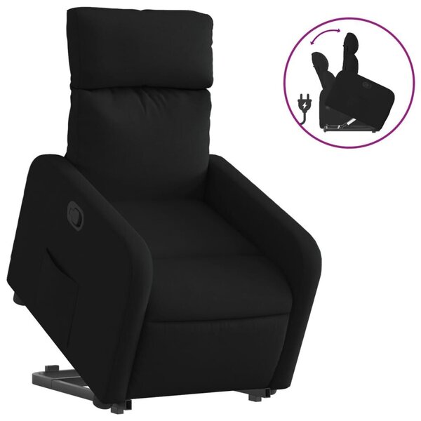 Relax Fotel Elektromos Emelővel - Fekete