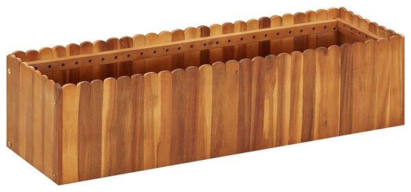 Tömör akácfa kerti magaságyás 100 x 30 x 25 cm