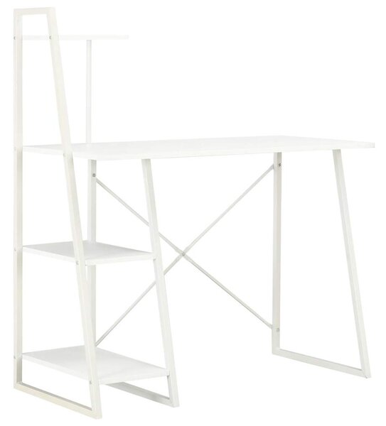 Fehér íróasztal polcrendszerrel 102 x 50 x 117 cm