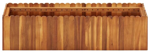 Tömör akácfa kerti magaságyás 100 x 30 x 25 cm
