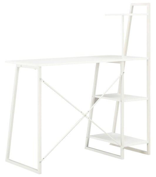 Fehér íróasztal polcrendszerrel 102 x 50 x 117 cm