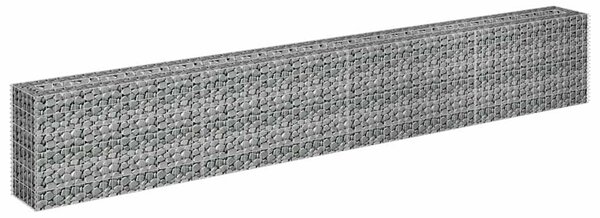 Horganyzott acél gabion magaságyás 360 x 30 x 60 cm