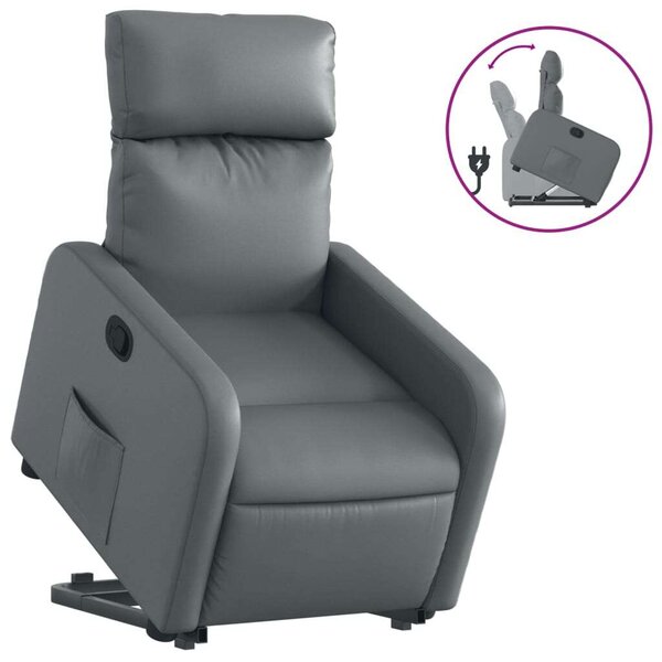 Relax Fotel - Elektromos Felállássegítő - Szürke