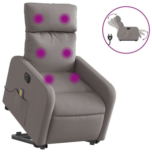 VidaXL Elektromos Masszázsfotel - Tópszínű