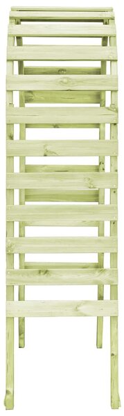 Impregnált fenyőfa kerti pergola 130 x 60 x 230 cm