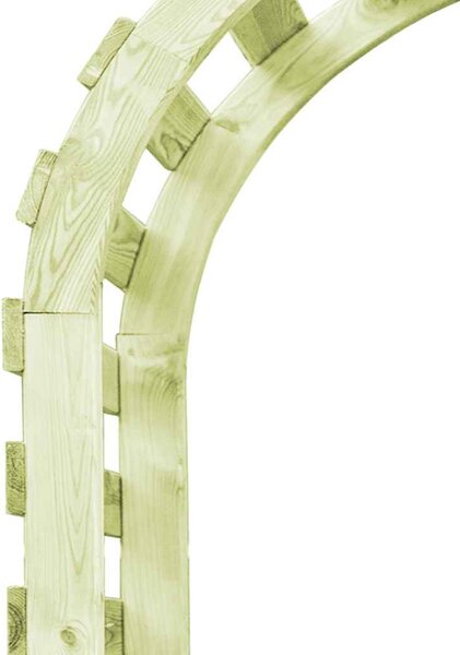 Impregnált fenyőfa kerti pergola 130 x 60 x 230 cm