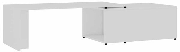 Fehér szerelt fa dohányzóasztal 150 x 50 x 35 cm