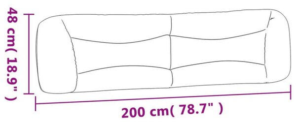VidaXL tópszínű szövet fejtámla párna 200 cm