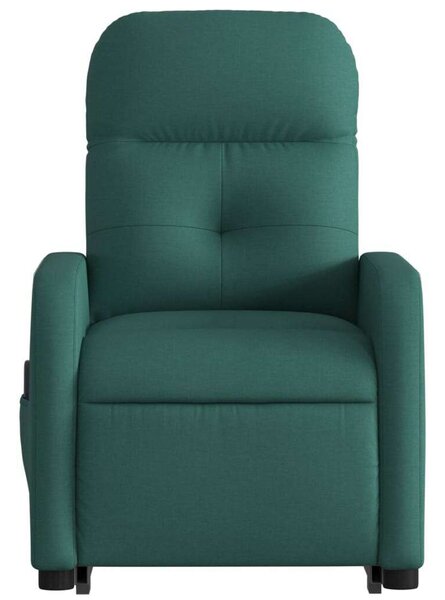 RelaxComfort Masszázsfotel - Elektromos Felfelé Segítő - Sötétzöld