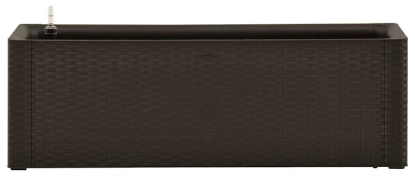 Mokkaszínű kerti magaságyás öntözőrendszerrel 100 x 43 x 33 cm