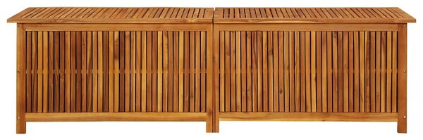 Tömör akácfa kerti tárolóláda 200 x 50 x 58 cm