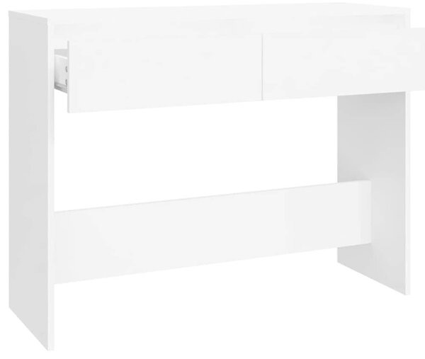 Fehér szerelt fa tálalóasztal 100 x 35 x 76,5 cm