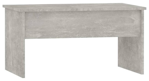 Betonszürke szerelt fa dohányzóasztal 80 x 50,5 x 41,5 cm