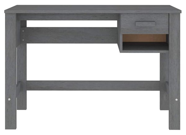 HAMAR sötétszürke tömör fenyőfa íróasztal 110 x 40 x 75 cm