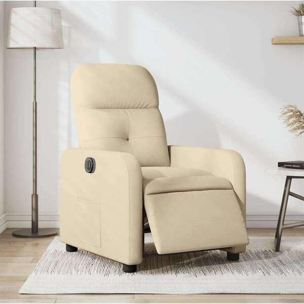 VidaXL Elektromos Relax Fotel - Krémszínű